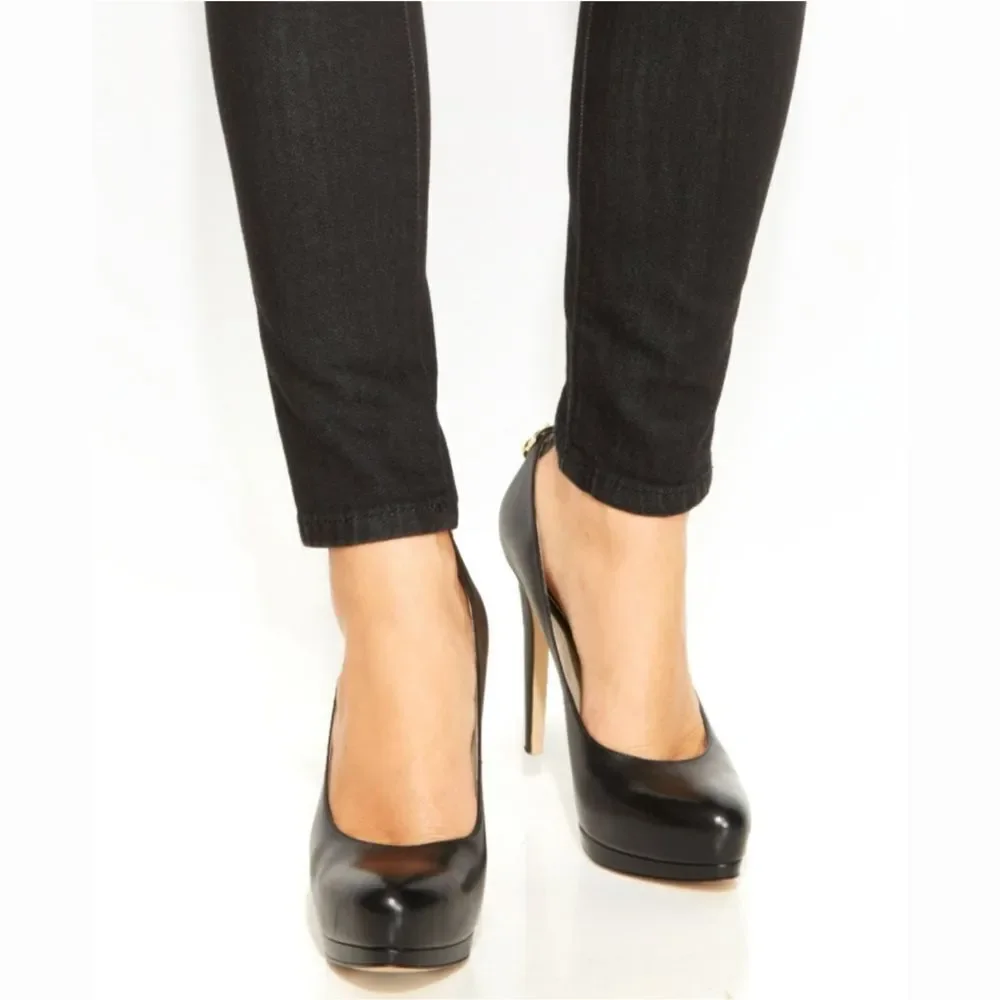 New! MICHAEL KORS Rhinestone Studded Pocket Black Skinny Jeans Slim 6 Low Rise